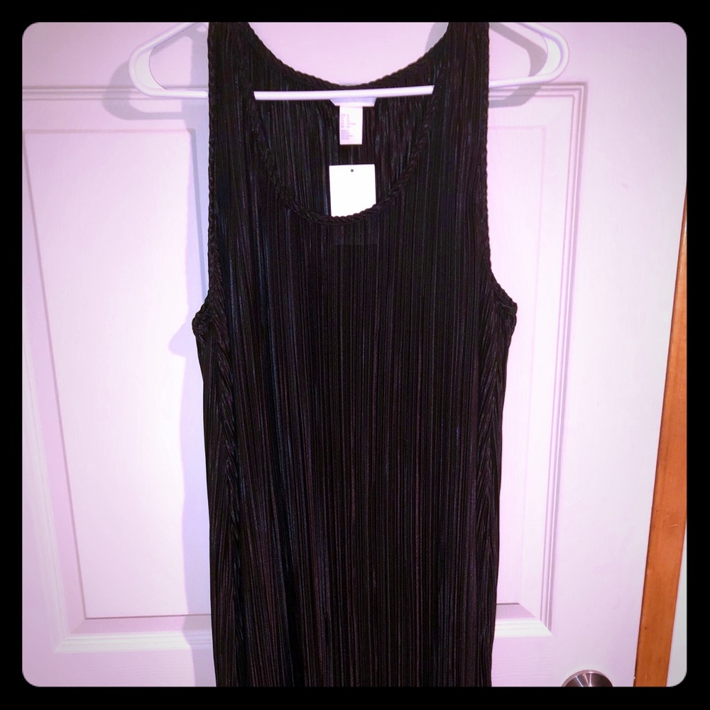 Black sheath dress